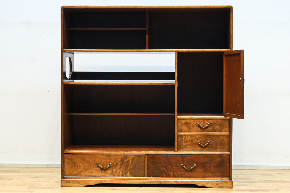 伝統的な網代編みの趣きを身近に感じられる茶箪笥　BB3299