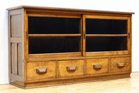 稀少幅1570ミリ!!レトロガラスの優しい風合いが味わい深いガラスケース　BB3301