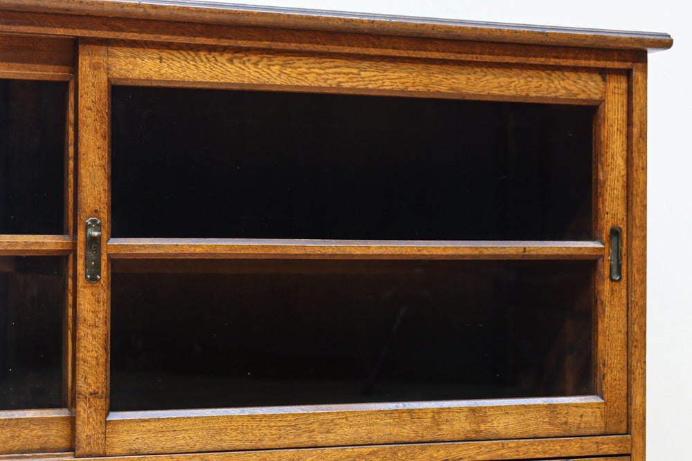 稀少幅1570ミリ!!レトロガラスの優しい風合いが味わい深いガラスケース　BB3301