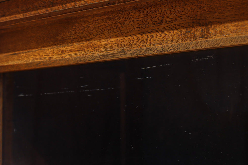 稀少幅1570ミリ!!レトロガラスの優しい風合いが味わい深いガラスケース　BB3301