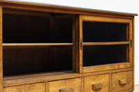 稀少幅1570ミリ!!レトロガラスの優しい風合いが味わい深いガラスケース　BB3301