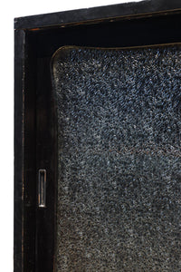 ダイヤガラスが煌めくレトロモダンなアイアンフレーム付きガラスケース　BB3312