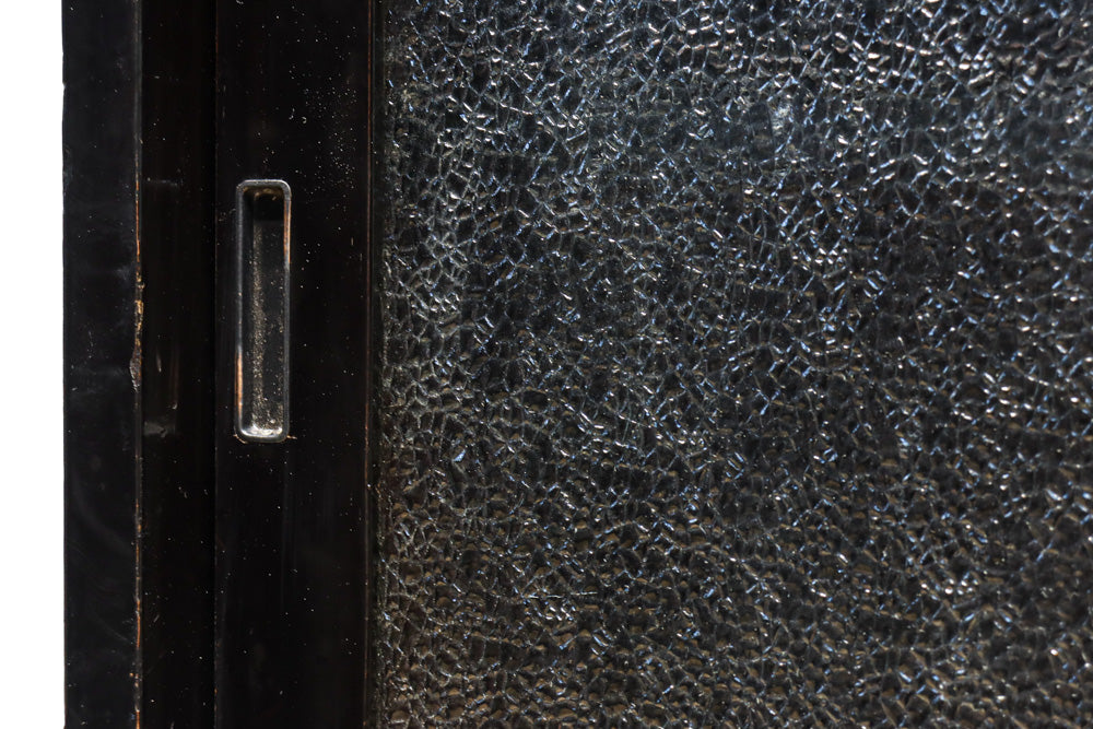 ダイヤガラスが煌めくレトロモダンなアイアンフレーム付きガラスケース　BB3312