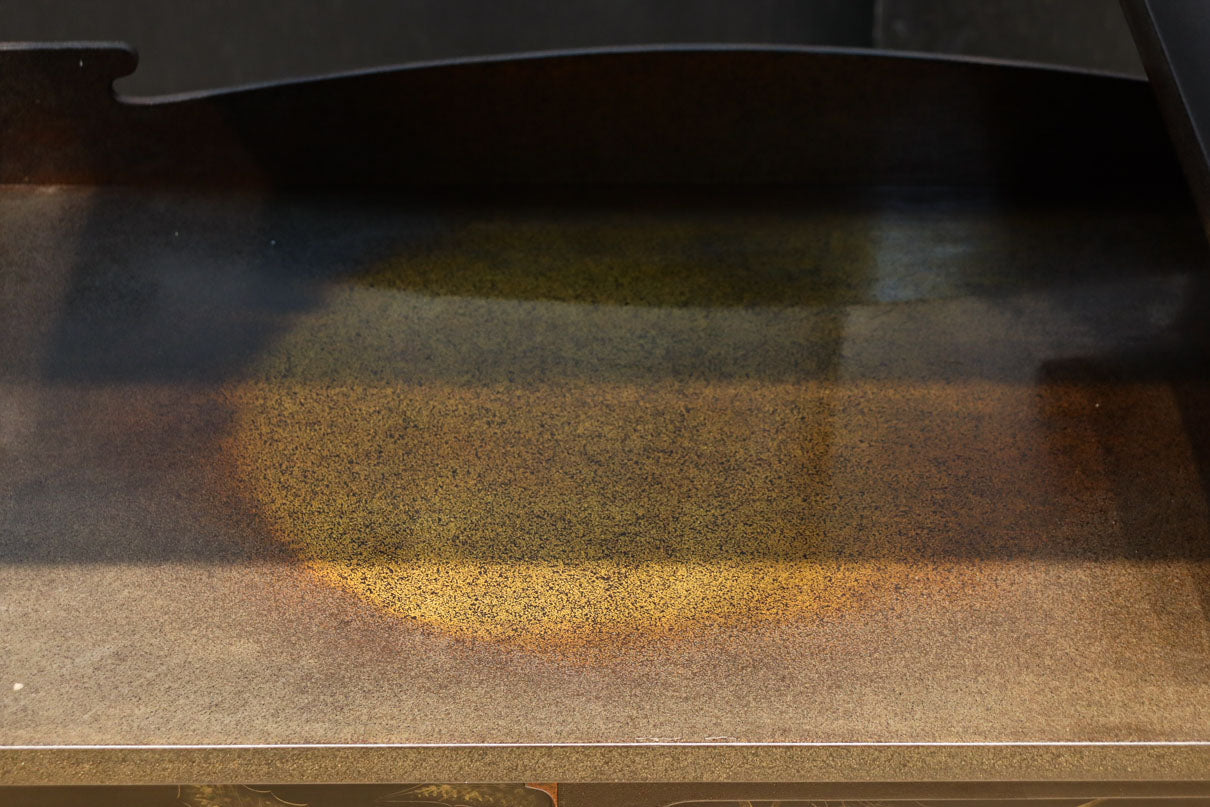 角野岩次作 栗鼠の美しい描写に和の趣き漂う素敵な飾り棚　BB3321