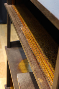 角野岩次作 栗鼠の美しい描写に和の趣き漂う素敵な飾り棚　BB3321