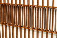 極上けやき珠杢!! 組子入り建具を備えた和の趣き溢れる重厚な衝立　BB3323