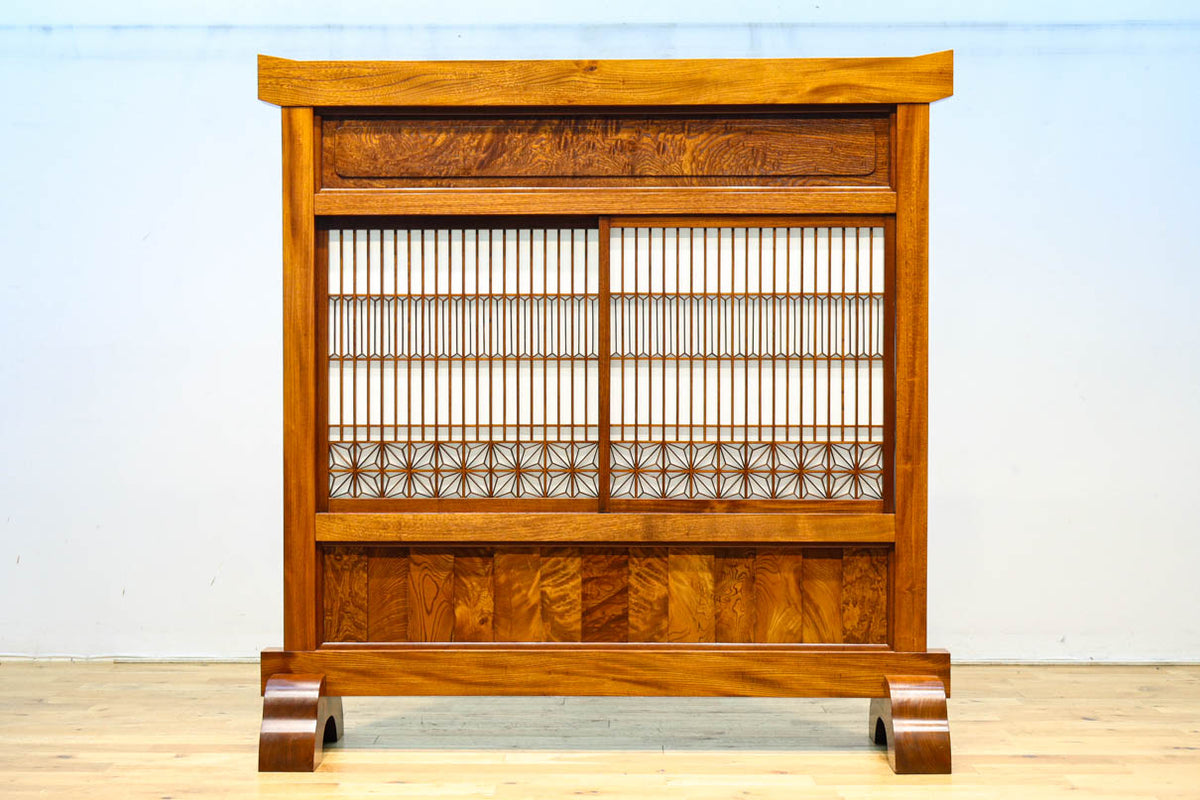 昭和レトロ木製家具 レトロ トーキョーデスク 書斎机セット 赤茶系 書斎デスク