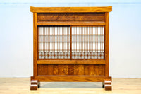 極上けやき珠杢!! 組子入り建具を備えた和の趣き溢れる重厚な衝立　BB3323