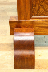 極上けやき珠杢!! 組子入り建具を備えた和の趣き溢れる重厚な衝立　BB3323