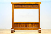 極上けやき珠杢!! 組子入り建具を備えた和の趣き溢れる重厚な衝立　BB3323