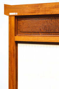 極上けやき珠杢!! 組子入り建具を備えた和の趣き溢れる重厚な衝立　BB3323