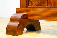 極上けやき珠杢!! 組子入り建具を備えた和の趣き溢れる重厚な衝立　BB3323