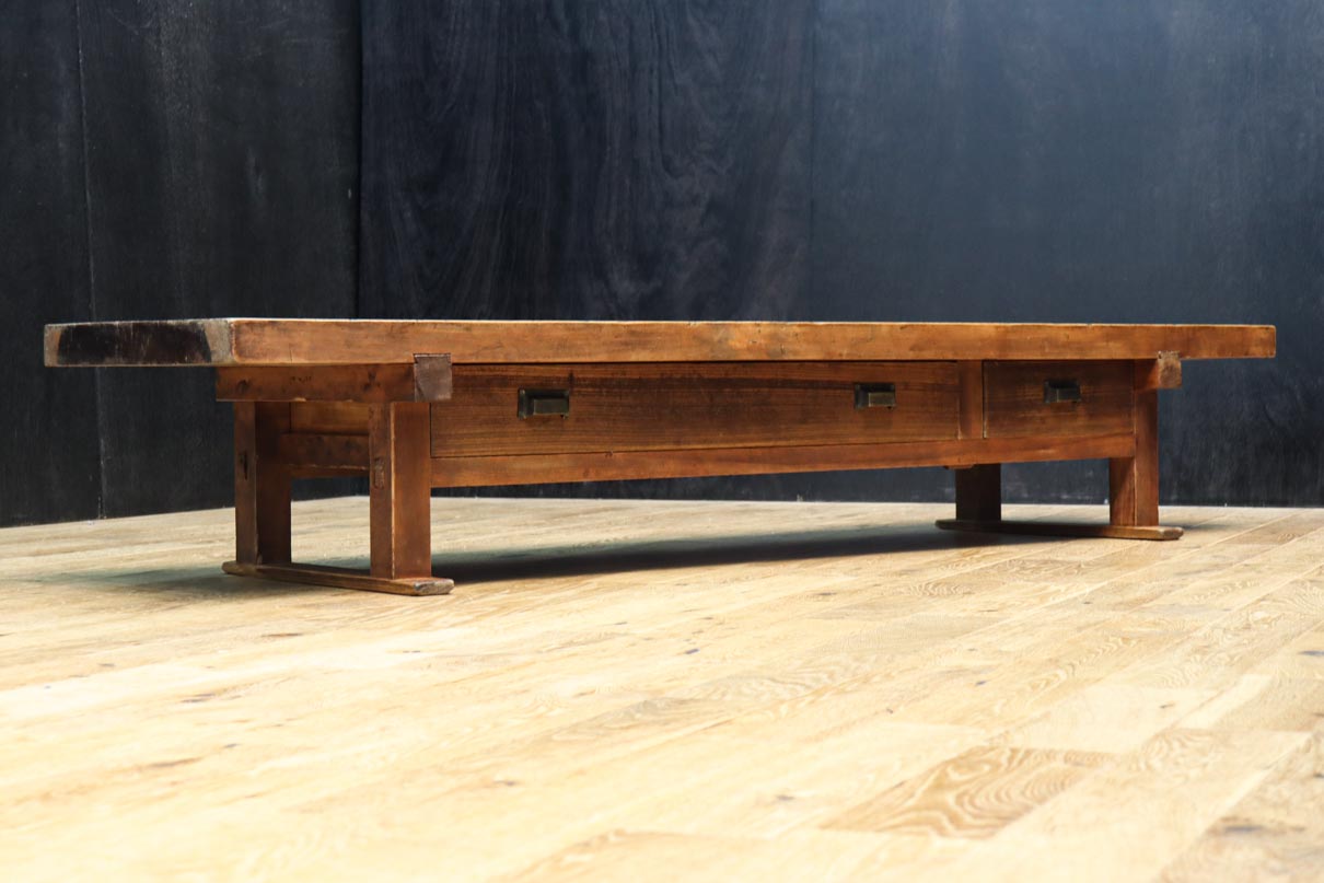 ローボードにも最適な一枚板の文机　BB3324