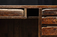 味わい深い面持ちの両袖タイプの彫金机　BB3325