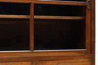 温かみある色彩にゆらゆらガラスが揺らめく十字窓レトロガラスケース　BB3328