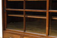 温かみある色彩にゆらゆらガラスが揺らめく十字窓レトロガラスケース　BB3328