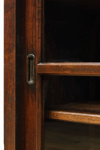 温かみある色彩にゆらゆらガラスが揺らめく十字窓レトロガラスケース　BB3328