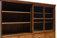 温かみある色彩にゆらゆらガラスが揺らめく十字窓レトロガラスケース　BB3328