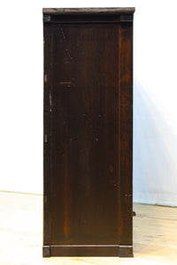 温かみある色彩にゆらゆらガラスが揺らめく十字窓レトロガラスケース　BB3328