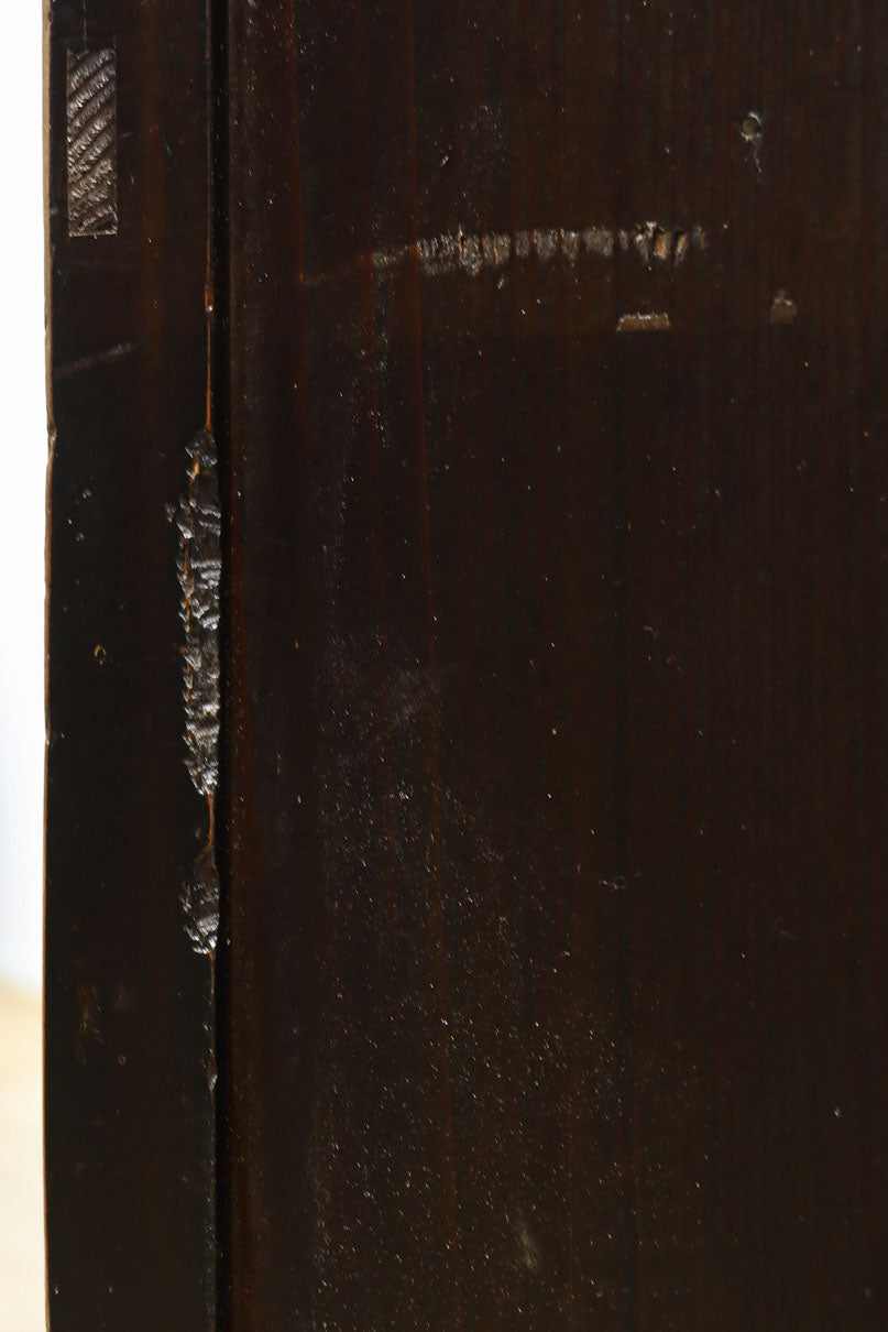 温かみある色彩にゆらゆらガラスが揺らめく十字窓レトロガラスケース　BB3328