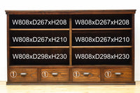 温かみある色彩にゆらゆらガラスが揺らめく十字窓レトロガラスケース　BB3328