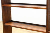 使い勝手の良い落ち着いた風合いの総欅レトロ本棚　BB3329