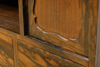 極上の黒柿杢目の上品な面持ちある飾り棚　BB3331