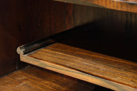 極上の黒柿杢目の上品な面持ちある飾り棚　BB3331