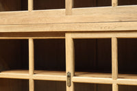 幅1222ミリ‼︎木地色の美しい風合いをした上質なレトロガラスケース　BB3336