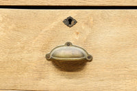 幅1222ミリ‼︎木地色の美しい風合いをした上質なレトロガラスケース　BB3336