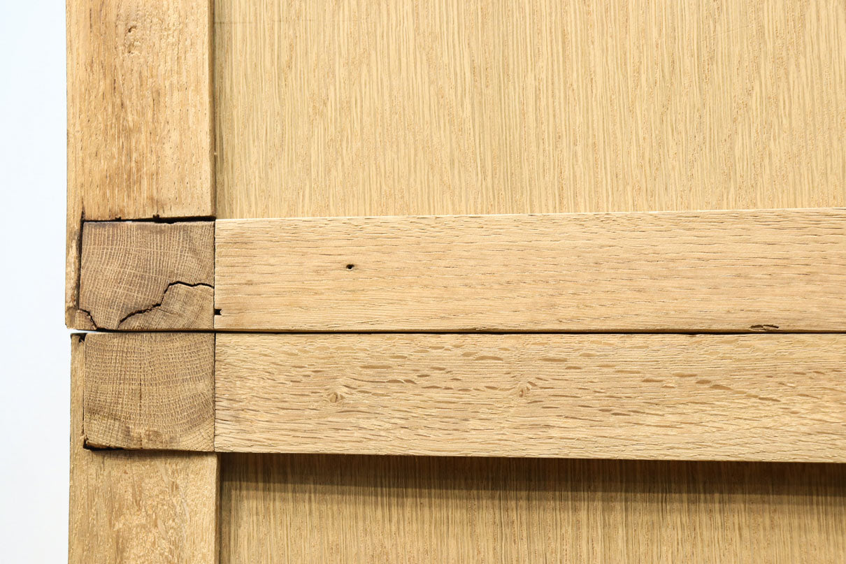 幅1222ミリ‼︎木地色の美しい風合いをした上質なレトロガラスケース　BB3336