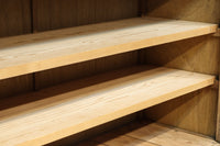 幅1222ミリ‼︎木地色の美しい風合いをした上質なレトロガラスケース　BB3336