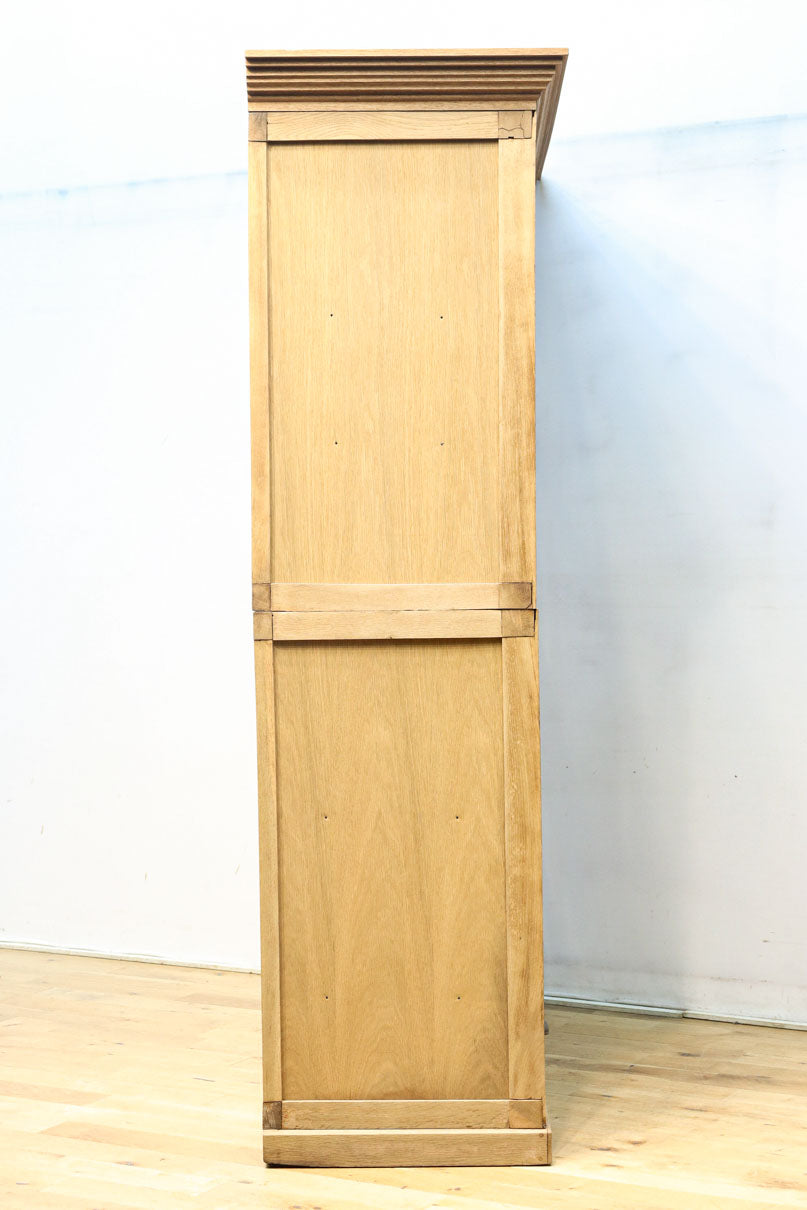 幅1222ミリ‼︎木地色の美しい風合いをした上質なレトロガラスケース　BB3336