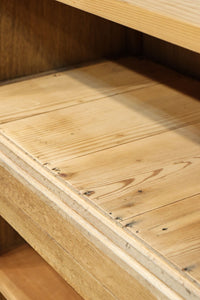 幅1222ミリ‼︎木地色の美しい風合いをした上質なレトロガラスケース　BB3336