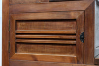 優美なけやき杢目に漆の艶やかな光沢が貫録を漂わす美濃階段箪笥　BB3337