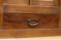 優美なけやき杢目に漆の艶やかな光沢が貫録を漂わす美濃階段箪笥　BB3337