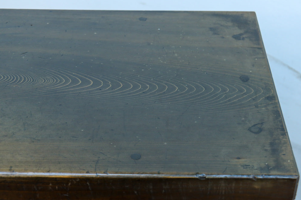 優美なけやき杢目に漆の艶やかな光沢が貫録を漂わす美濃階段箪笥　BB3337