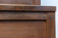 優美なけやき杢目に漆の艶やかな光沢が貫録を漂わす美濃階段箪笥　BB3337