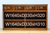 ゆらゆらガラスが引き立つ上品な佇まいをしたガラスケース　BB3379