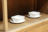 温もり溢れる木地色のオークレトロガラスケース　BB3383