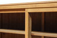 温もり溢れる木地色のオークレトロガラスケース　BB3383