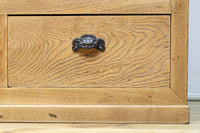 温もり溢れる木地色のオークレトロガラスケース　BB3383