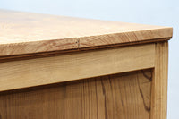 温もり溢れる木地色のオークレトロガラスケース　BB3383