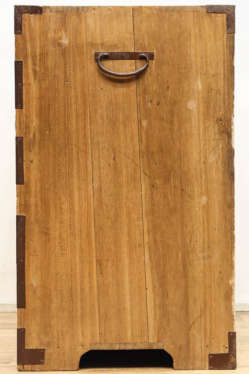 扇面装飾金具が縁起良い枕箪笥　BB3388