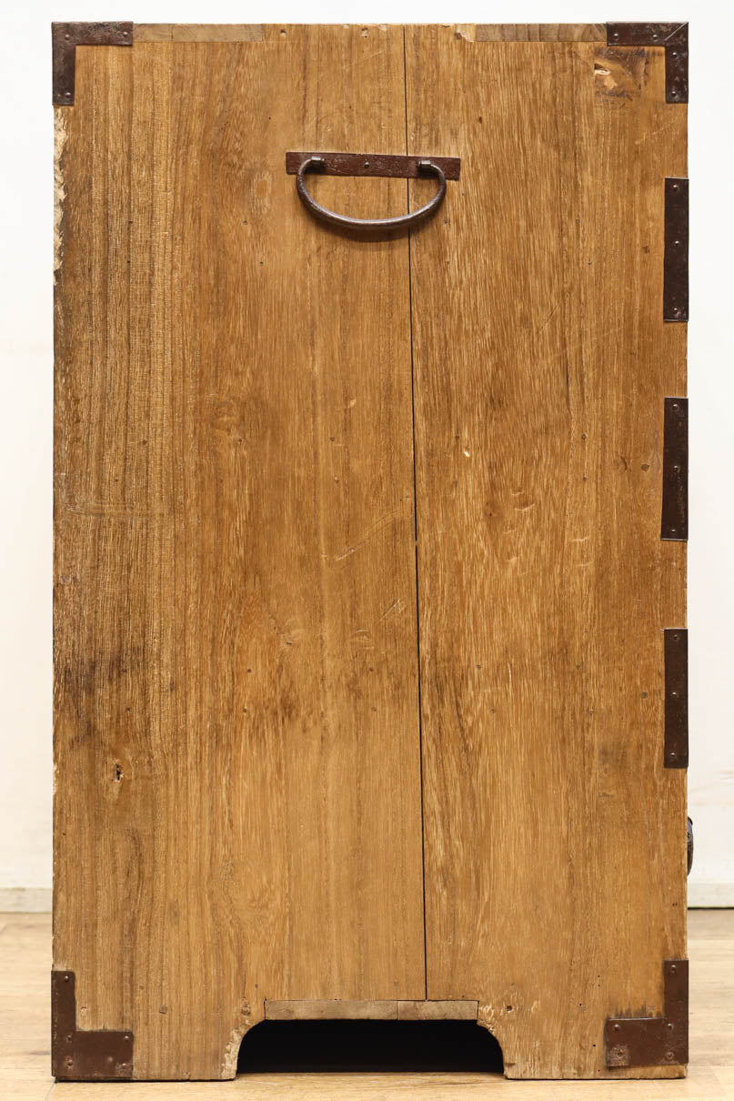 扇面装飾金具が縁起良い枕箪笥　BB3388