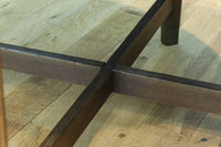 上質なオークの杢目の落ち着いた面持ちあるコーヒーテーブル　BB3393