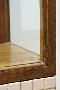 L-shaped glass display case BB3428