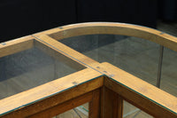 L-shaped glass display case BB3428