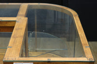 L-shaped glass display case BB3428