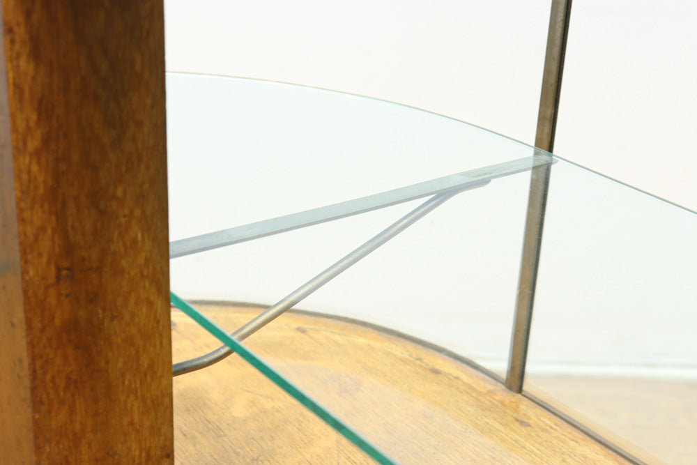 L-shaped glass display case BB3428